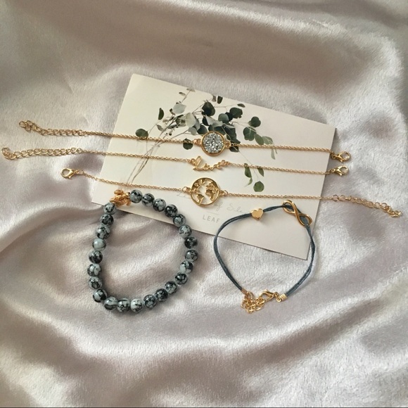 5-piece Earth Turtle Love Peace Bead Bracelet - Picture 4 of 8